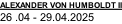 ALEXANDER VON HUMBOLDT II 26 .04 - 29.04.2025